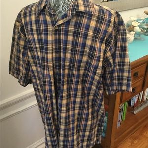 MANS ROYAL/NAVY/GOLD/BURGUNDY STRIPED SHIRT 🌟